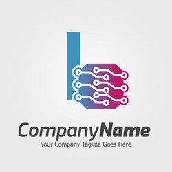 Programming code and technology logo template vector