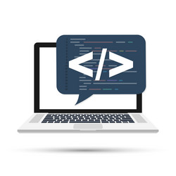 programming web development concept code vector image