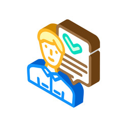 mql marketing qualified lead isometric icon vector