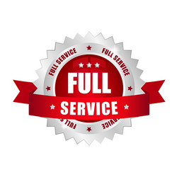 full service button vector