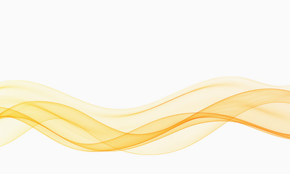 abstract object shiny gold wave element on white vector image