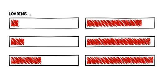 progress loading bar infographics design element vector image