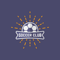 soccer sport team isolated emblem Vector Image