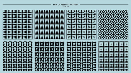 set of basic shape abstract seamless pattern vector image