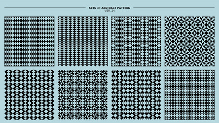 set of basic shape abstract seamless pattern vector