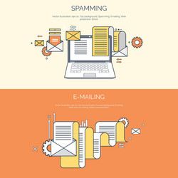 flat computing background vector image