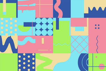 deconstructed abstract pattern design vector image