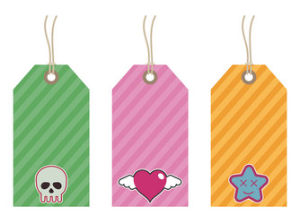 kids tags Vector Image