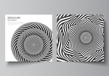 minimal layout two square format vector image