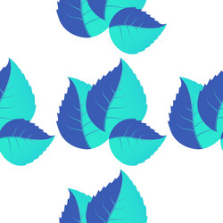 Seamless pattern of leaves arranged randomly vector