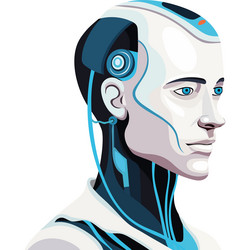 profile robot ai technology Vector Image