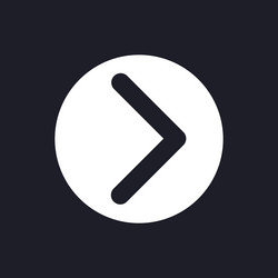right direction pointer dark mode glyph ui icon vector image