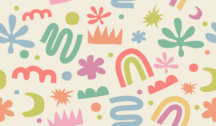 abstract background with hand drawn pattern design vector image