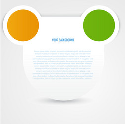 abstract circles template object design vector image