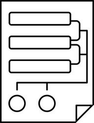 Code map icon vector