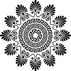 Greek ornament meander vector