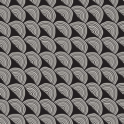 Monochrome minimalistic seamless pattern with arcs vector