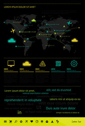 Elements of infographics vector