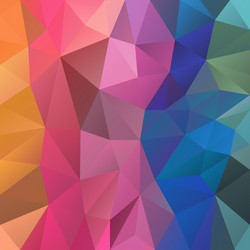 full color spectrum rainbow polygon triangular vector image