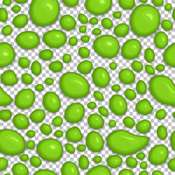 Green drops of toy slime vector