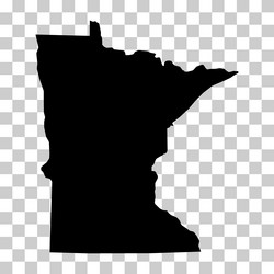Minnesota Map - USA vector