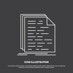 Coding Script Document Icon vector image