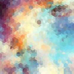 geometric polygonal pattern of a cubes in low poly vector image