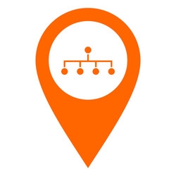 Network and location pin vector