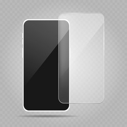 Smartphone protection screen vector