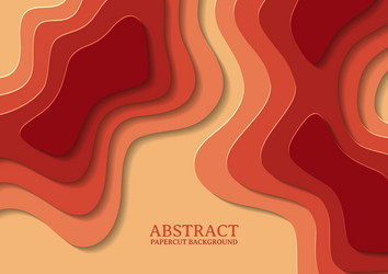 abstract papercut design background with overlap vector image