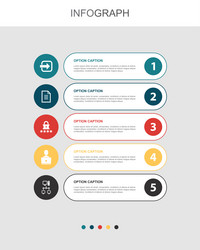 Access document password user intranet icons vector