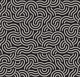 Interlocking Arc Lines Pattern vector image