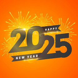 Happy New Year 2025 Celebration vector image