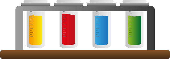 Isolated test tube icon vector