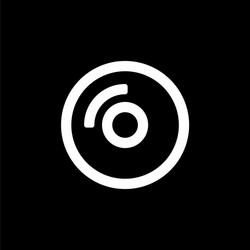 camera lens icon for simple flat style ui design vector image