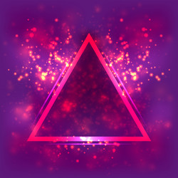 abstract light background luminous triangular vector image