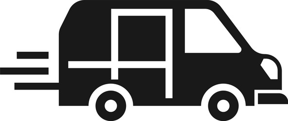 parcel delivery icon simple style vector