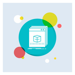 software app application file program white glyph vector image