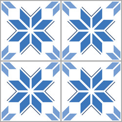 azulejo wallpaper tiles design with star vector image