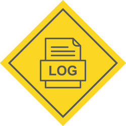log file document icon vector image