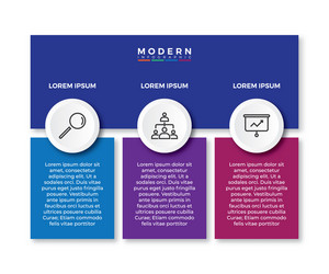 info graphic table hierarchy slide template vector image