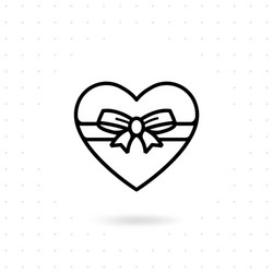 Heart valentine icon set Royalty Free Vector Image