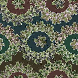 seamless pattern with abstract feather vector image