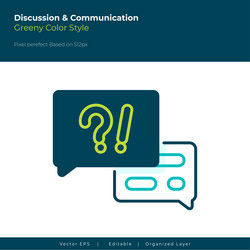 Question chat icon vector