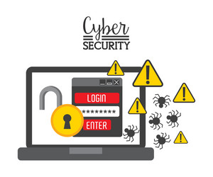 Cyber security vector