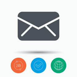 Envelope icon send message sign vector