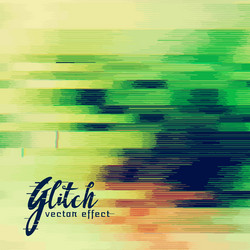 Blue glitch error background with distorted Vector Image