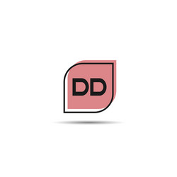Initial letter dd logo template design Royalty Free Vector