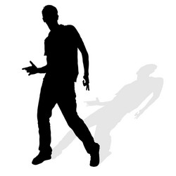 Man old silhouette Royalty Free Vector Image - VectorStock