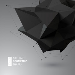 Abstract triangles space low poly vector